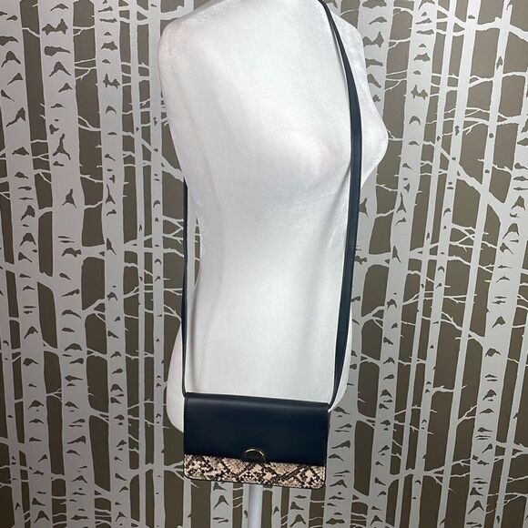 a new day Black Faux Leather & Faux Snake Crossbody Wallet Bag - Picture 2 of 12